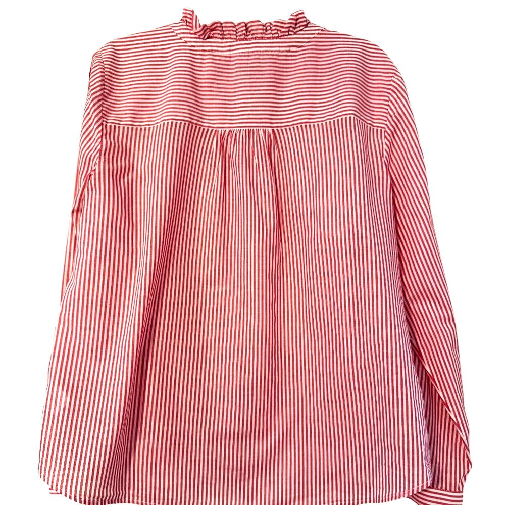 Talbots Ruffle Neckline Button Down Top Size XL - Picture 3 of 5